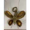 1970’ Applique Papillon en Bronze ou Laiton, Duval Brasseur Ou Isabelle Faure, 4 Ampoules, Ailes d’Agate 1970’ Applique Papillon en Bronze ou Laiton, Duval Brasseur Ou Isabelle Faure, 4 Ampoules, Ailes d’Agate