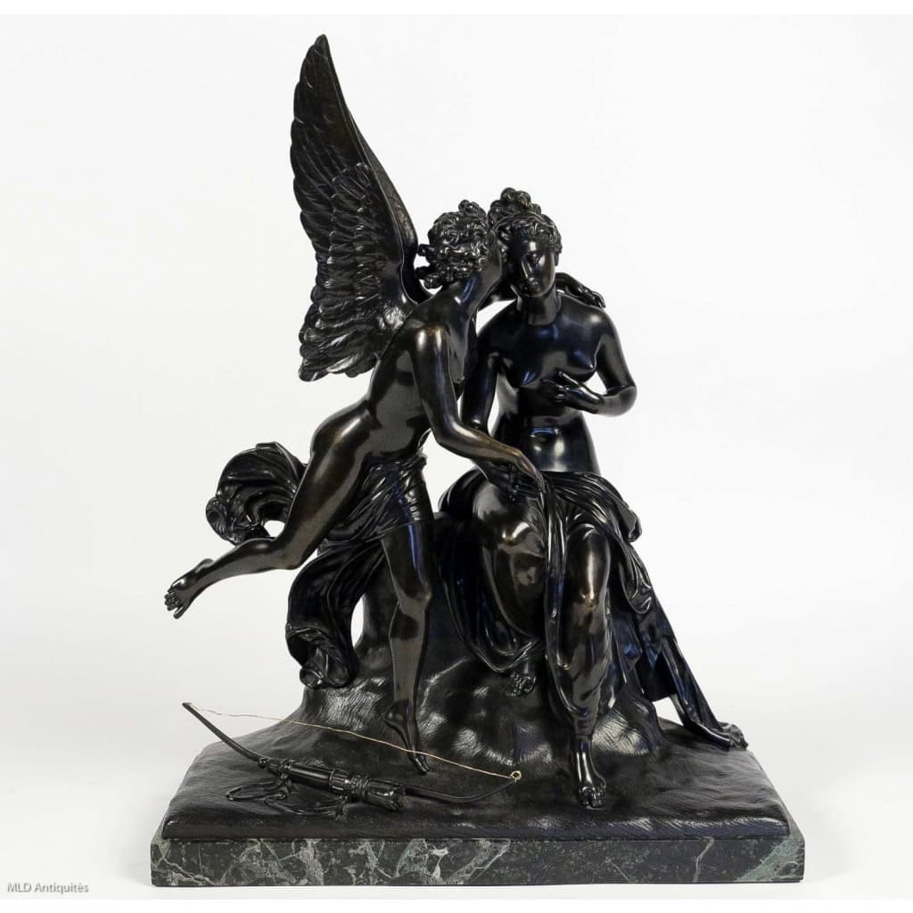 Groupe en bronze à patine noire Ange et Nymphe époque Romantique vers 1830-1840 MLD Antiquités|MLD Antiquités|MLD Antiquités|MLD Antiquités|MLD Antiquités|MLD Antiquités|MLD Antiquités|MLD Antiquités|MLD Antiquités|MLD Antiquités||