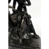 Groupe en bronze à patine noire Ange et Nymphe époque Romantique vers 1830-1840 Groupe en bronze à patine noire Ange et Nymphe époque Romantique vers 1830-1840