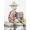 Boîte à épices en porcelaine à l'effigie d'un personnage chinois, Bayeux période J&S Langlois, fin du XIXe siècle Boîte à épices en porcelaine à l'effigie d'un personnage chinois, Bayeux période J&S Langlois, fin du XIXe siècle