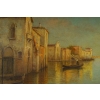 Alphonse Lecoz La Venise Cachée huile sur toile vers 1890-1900 Alphonse Lecoz La Venise Cachée huile sur toile vers 1890-1900