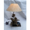 1970′ Lampe Aux Nenuphars En Bronze Doré Et Agate DLG Duval Brasseur Ou Isabelle Faure ||||||||||||