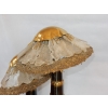 1970′Lampe Aux 2 Champignons Éclairante En Laiton Avec Gypse Imitant le Cristal De Roche Style Duval Brasseur, Faure, Fernandez 1970′Lampe Aux 2 Champignons Éclairante En Laiton Avec Gypse Imitant le Cristal De Roche Style Duval Brasseur, Faure, Fernandez