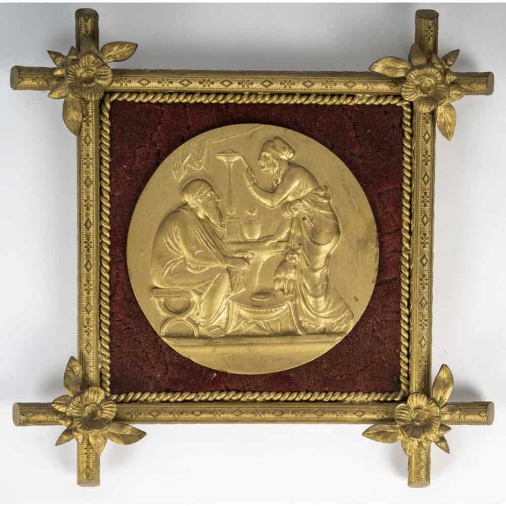 Une Série De Quatre Plaques En Bronze Doré "les Saisons", Fin XIXè Siècle Une Série De Quatre Plaques En Bronze Doré "les Saisons", Fin XIXè Siècle