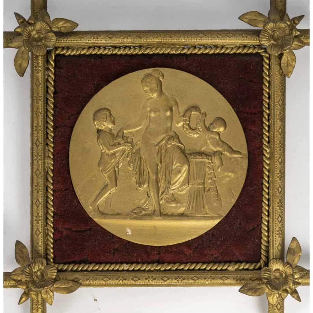 Une Série De Quatre Plaques En Bronze Doré "les Saisons", Fin XIXè Siècle Une Série De Quatre Plaques En Bronze Doré "les Saisons", Fin XIXè Siècle