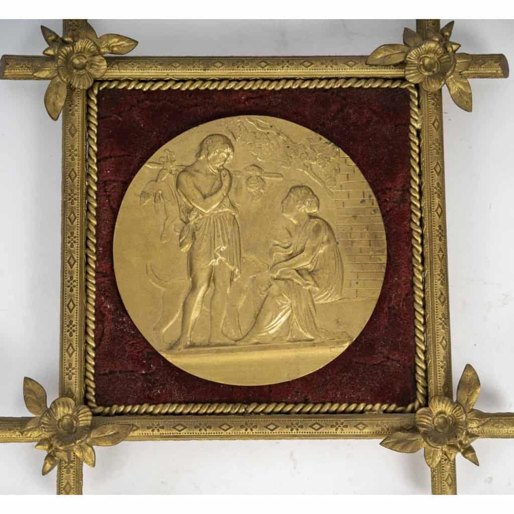 Une Série De Quatre Plaques En Bronze Doré "les Saisons", Fin XIXè Siècle Une Série De Quatre Plaques En Bronze Doré "les Saisons", Fin XIXè Siècle