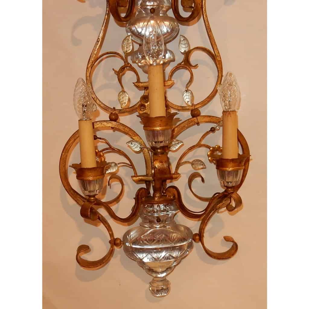 1970′ Applique Style Maison Baguès Ou Banci 5 Lampes 1970′ Applique Style Maison Baguès Ou Banci 5 Lampes