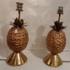 1970′ Paire de Lampes Ananas |||||