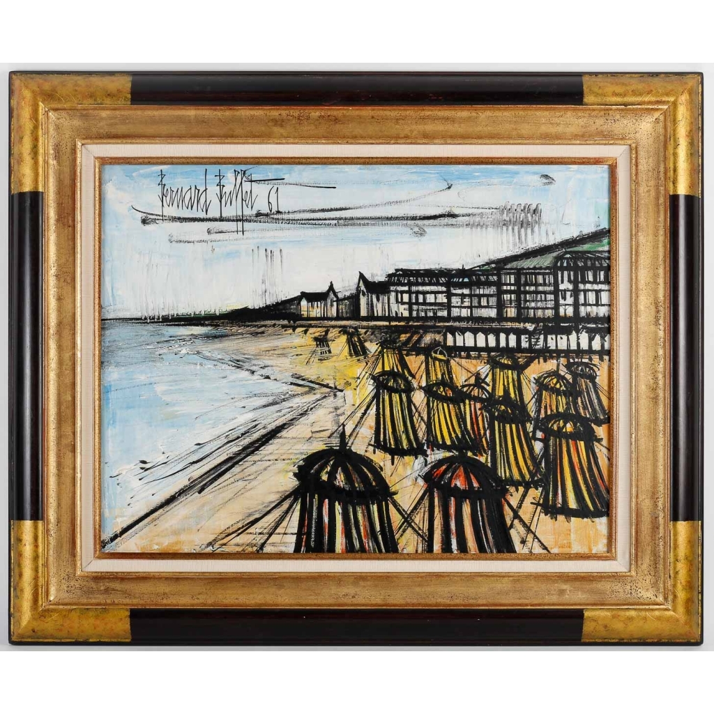 BERNARD BUFFET, Plage de Saint-Cast le Guildo, 1961 ||||