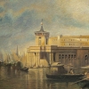 Jane or John Vivian Vue de la Punta della Dogana à Venise huile sur panneau parqueté vers 1880 Jane or John Vivian Vue de la Punta della Dogana à Venise huile sur panneau parqueté vers 1880