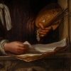 Willem Van Mieris (Suiveur de) Autoportrait d’un Peintre dans une alcove huile sur panneau Pays-Bas vers 1800 Willem Van Mieris (Suiveur de) Autoportrait d’un Peintre dans une alcove huile sur panneau Pays-Bas vers 1800