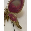 1970’ Applique Papillon en Bronze ou Laiton, Duval Brasseur Ou Isabelle Faure, 4 Ampoules, Ailes d’Agate 1970’ Applique Papillon en Bronze ou Laiton, Duval Brasseur Ou Isabelle Faure, 4 Ampoules, Ailes d’Agate