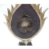 1970′ Lampe Décor Lotus, Bronze Argenté, Galuchat, Agate, Duval Brasseur Non Signée 1970′ Lampe Décor Lotus, Bronze Argenté, Galuchat, Agate, Duval Brasseur Non Signée