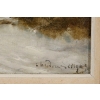 Théodore Levigne (1848-1912) Village sous la neige huile sur toile fin du XIXème siècle Théodore Levigne (1848-1912) Village sous la neige huile sur toile fin du XIXème siècle