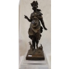 1890′ Statue Bronze Femme Signée Moreau ||||||||||