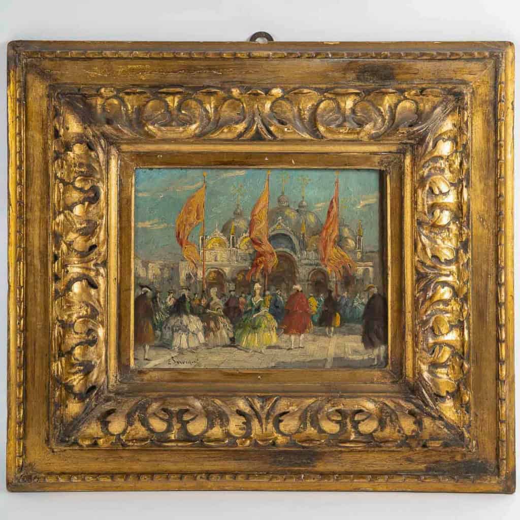 Ettore Solvegni (1874-1930) - Carnaval de Venise huile sur bois vers 1890-1900 MLD Antiquités|MLD Antiquités|MLD Antiquités|MLD Antiquités|MLD Antiquités|MLD Antiquités|MLD Antiquités|MLD Antiquités|MLD Antiquités||