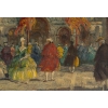 Ettore Solvegni (1874-1930) - Carnaval de Venise huile sur bois vers 1890-1900 Ettore Solvegni (1874-1930) - Carnaval de Venise huile sur bois vers 1890-1900