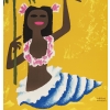 Affiche Originale, Morvan, TAI Pacifique Sud, Tahiti, Coquillage, Palmier, 1955 Affiche Originale, Morvan, TAI Pacifique Sud, Tahiti, Coquillage, Palmier, 1955