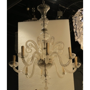 1900/20′ Lustre Cristal 8 Bras et 8 Crosses |||||||||