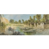 Huile sur toilepar Pierre AUZOLE ( Orientaliste ) "OASIS" sud Algérien ou Maroc XIX ème siècle Huile sur toilepar Pierre AUZOLE ( Orientaliste ) "OASIS" sud Algérien ou Maroc XIX ème siècle