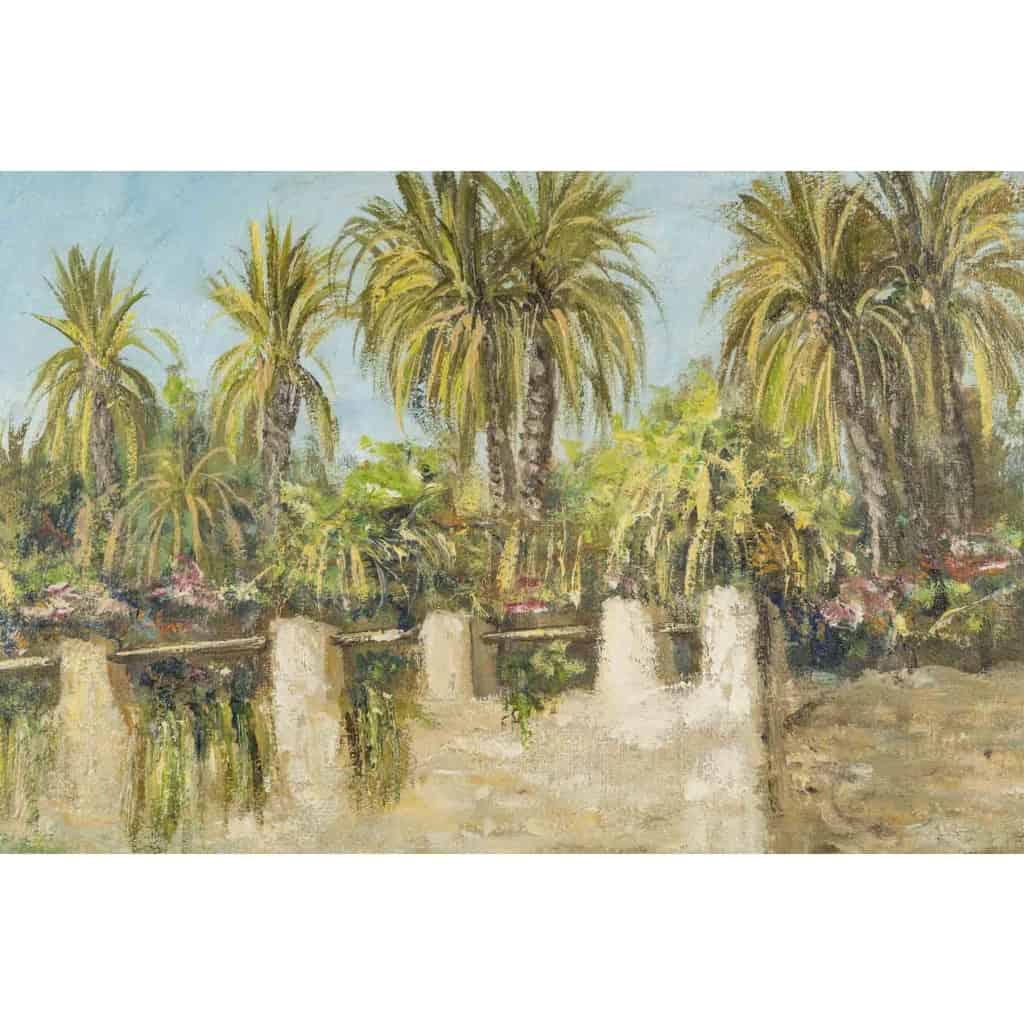 Huile sur toilepar Pierre AUZOLE ( Orientaliste ) "OASIS" sud Algérien ou Maroc XIX ème siècle Huile sur toilepar Pierre AUZOLE ( Orientaliste ) "OASIS" sud Algérien ou Maroc XIX ème siècle