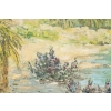 Huile sur toilepar Pierre AUZOLE ( Orientaliste ) "OASIS" sud Algérien ou Maroc XIX ème siècle Huile sur toilepar Pierre AUZOLE ( Orientaliste ) "OASIS" sud Algérien ou Maroc XIX ème siècle