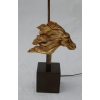 1970′ Lampe Décor De Tête De Cheval Bronze Doré DLG Duval Brasseur Non Signée 1970′ Lampe Décor De Tête De Cheval Bronze Doré DLG Duval Brasseur Non Signée