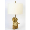 1960 Lampe en bronze et laiton Maison Charles 1960 Lampe en bronze et laiton Maison Charles