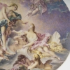 Important plat en porcelaine à décor mythologique, travail français de la seconde moitié du XIXe siècle. Important plat en porcelaine à décor mythologique, travail français de la seconde moitié du XIXe siècle.