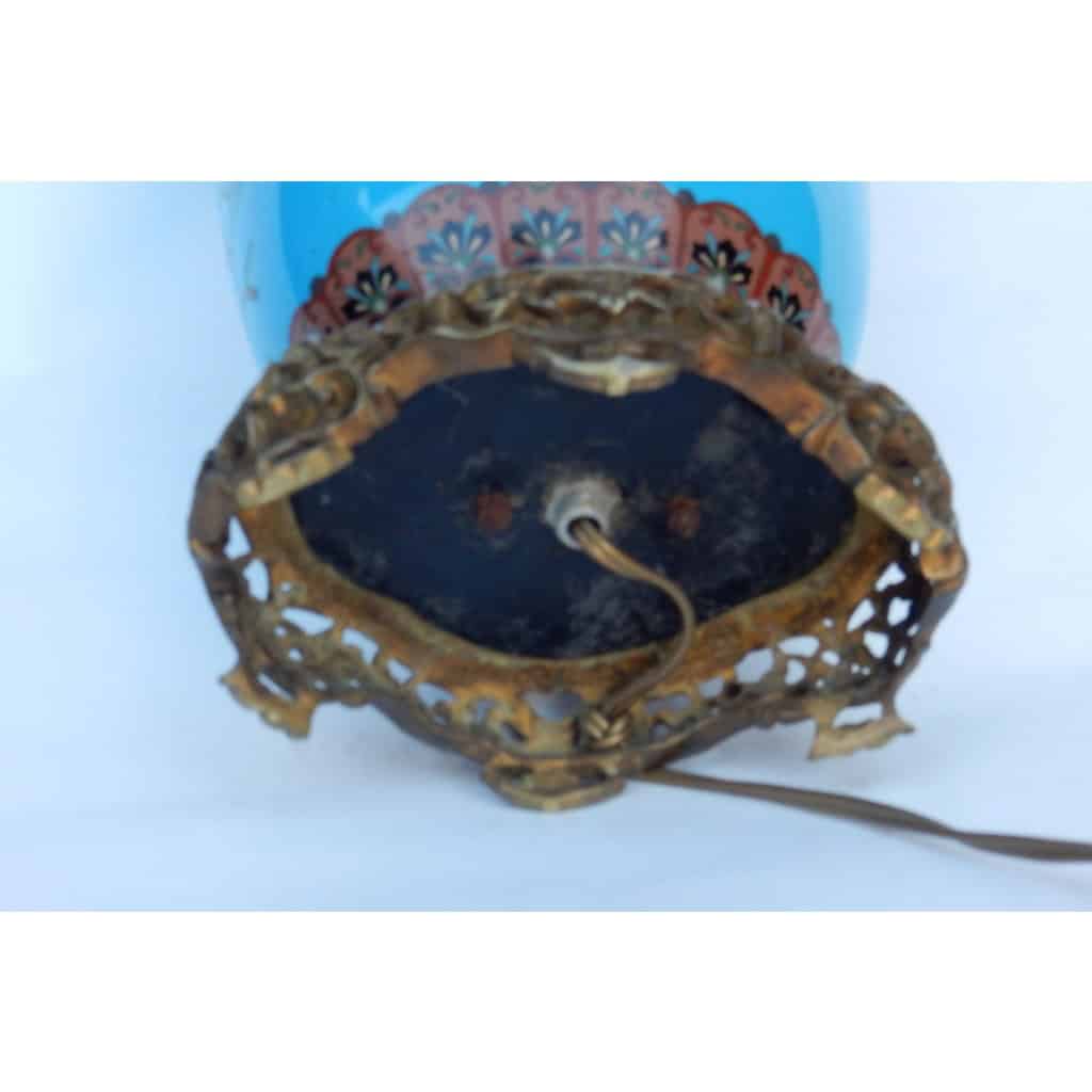 1890′ Lampe Cloisonnée Japon Aux Oiseaux et Fleurs 1890′ Lampe Cloisonnée Japon Aux Oiseaux et Fleurs