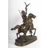 Pierre-jules Mêne - Fauconnier Arabe A Cheval, Sculpture En Bronze De Cavalier Orientaliste Pierre-jules Mêne - Fauconnier Arabe A Cheval, Sculpture En Bronze De Cavalier Orientaliste