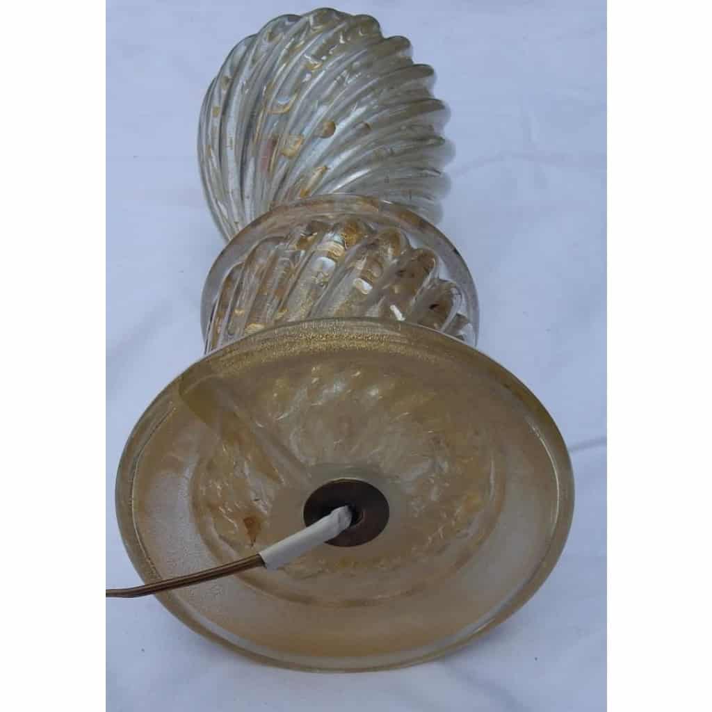 1950/70 Paire de Lampes Barovier & Toso Avec Paillons d’Or 1950/70 Paire de Lampes Barovier & Toso Avec Paillons d’Or