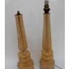 1950/70 Paire de Lampes Barovier & Toso Avec Paillons d’Or Fût Conique 1950/70 Paire de Lampes Barovier & Toso Avec Paillons d’Or Fût Conique