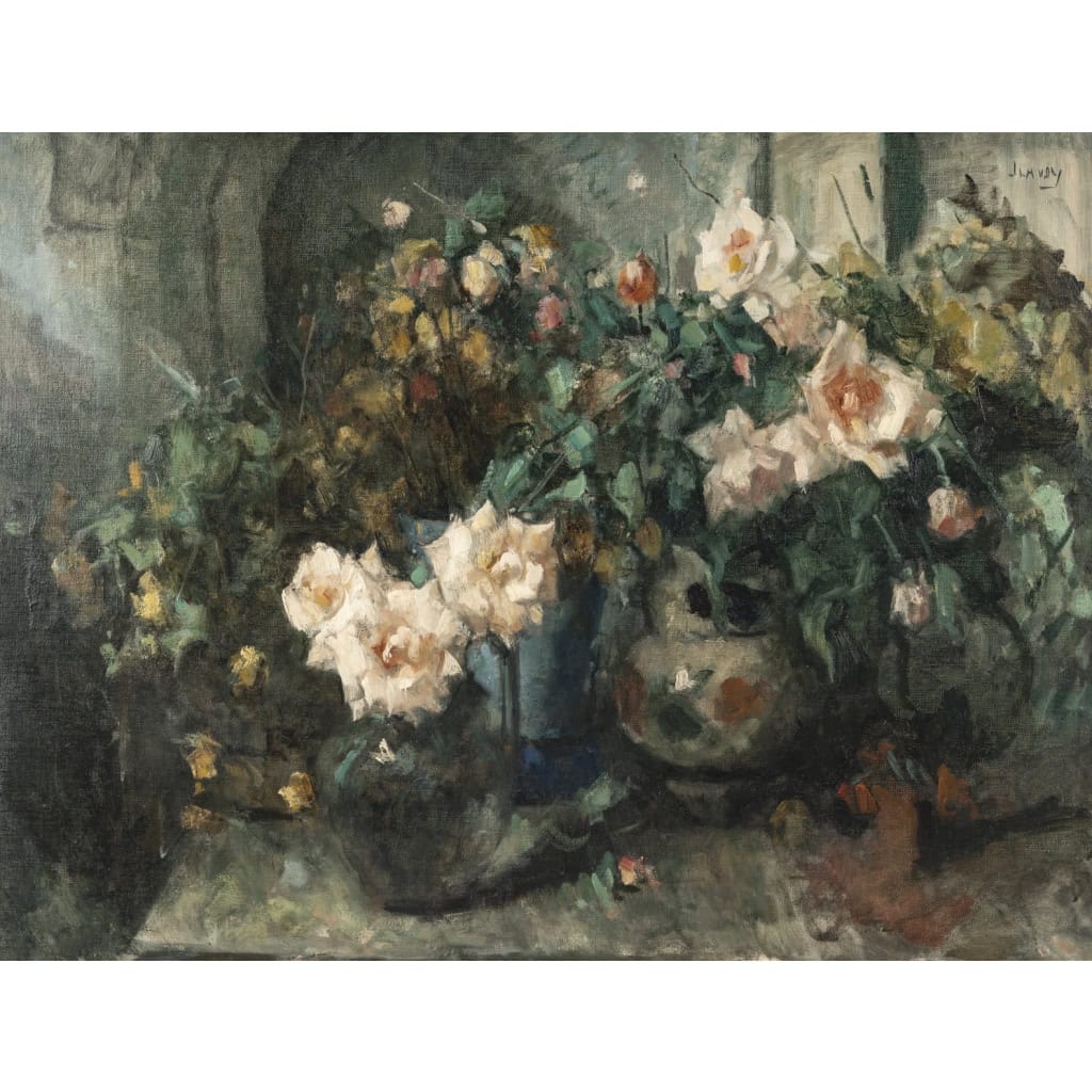 Jean Louis Auguste Laudy (1877-1956). Bouquets De Roses Jean Louis Auguste Laudy (1877-1956). Bouquets De Roses