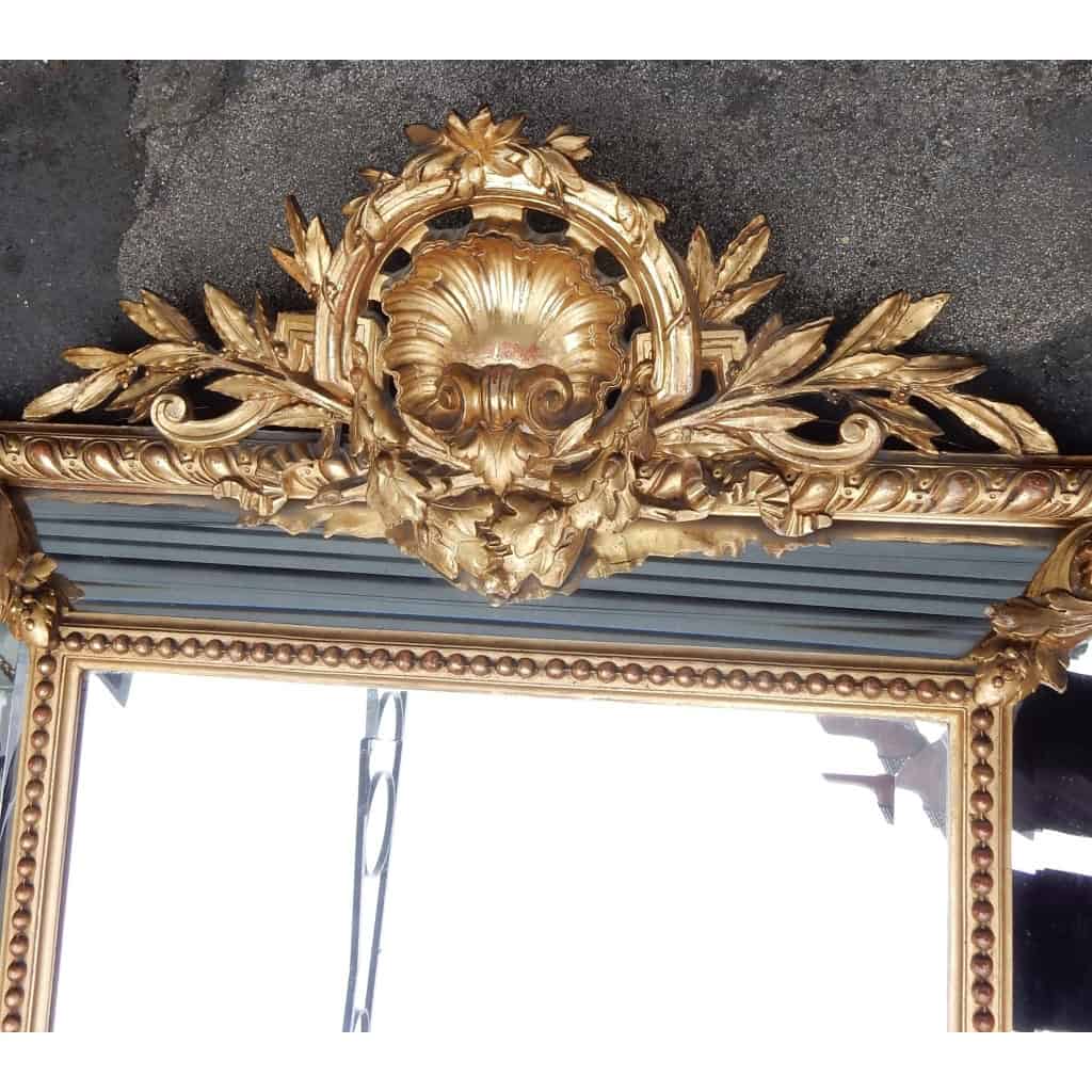 1880′ Miroir Style Régence à Coquille Parecloses Doré à l’Or 1880′ Miroir Style Régence à Coquille Parecloses Doré à l’Or