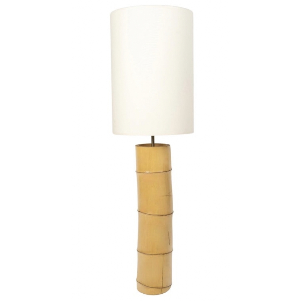 1970 Large Bamboo Lamp Maison Roche ||||||