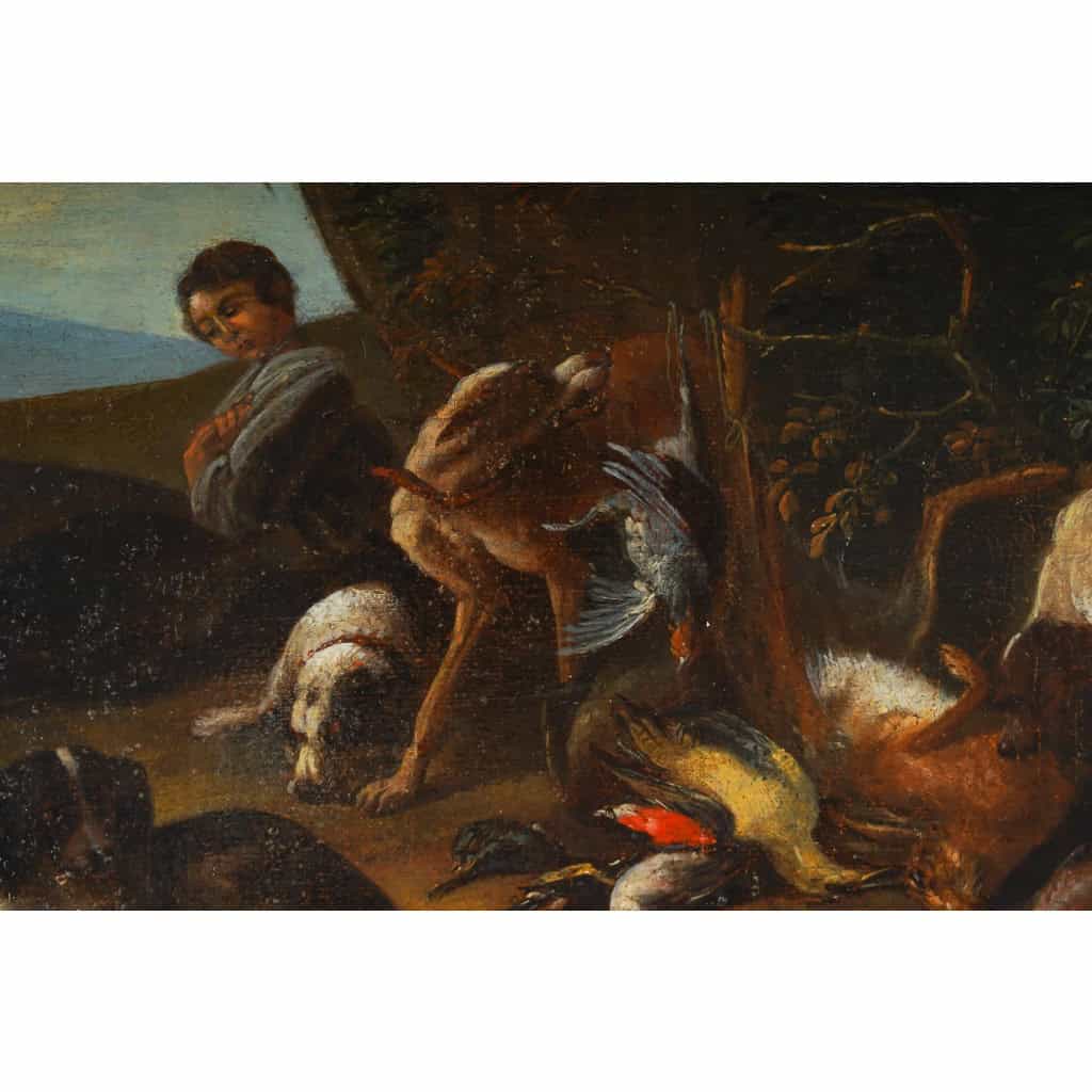 Adriaen de Gryef (1670-1722) - Retours de Chasse paire d’huiles sur toile vers 1690 