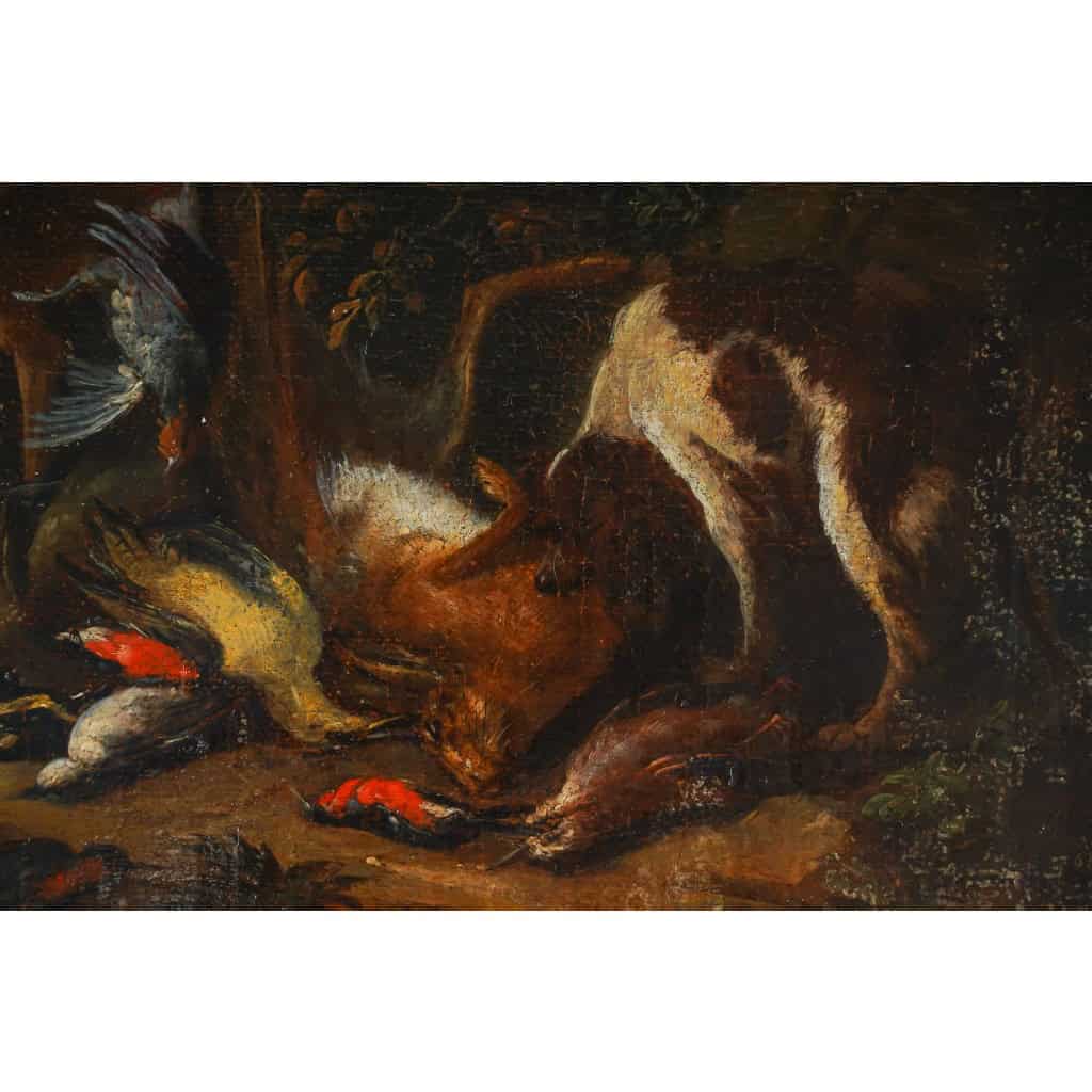 Adriaen de Gryef (1670-1722) - Retours de Chasse paire d’huiles sur toile vers 1690 