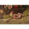 Alfred Arthur Brunel de Neuville Nature Morte aux Pêches Poires et raisins Huile sur toile vers 1890-1900 