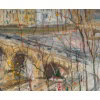 Serge Belloni (1925-2005) dit Le peintre de Paris Le Pont Marie à Paris huile sur panneau vers 1960 