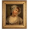 Jean-Baptiste Greuze (d’après) Jeune fille à la Coiffe huile sur toile vers 1850-1880 