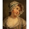 Jean-Baptiste Greuze (d’après) Jeune fille à la Coiffe huile sur toile vers 1850-1880 