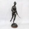 Sculpture - "Diane Chasseresse" , Jean - Antoine Houdon (1741-1828) - Bronze 