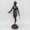 Sculpture - "Diane Chasseresse" , Jean - Antoine Houdon (1741-1828) - Bronze 