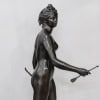 Sculpture - "Diane Chasseresse" , Jean - Antoine Houdon (1741-1828) - Bronze 