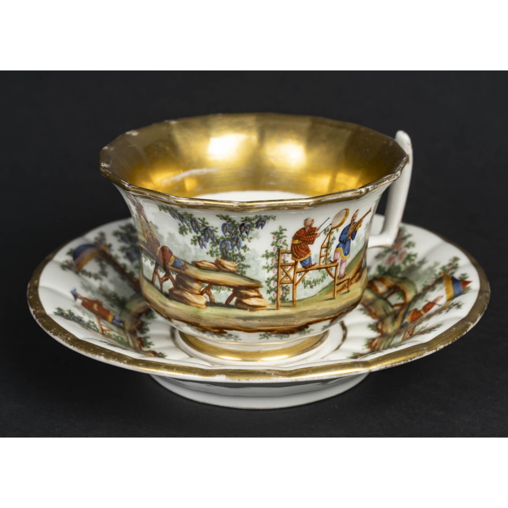 Tasse porcelaine de Paris, 1880 