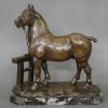 Sculpture - Cheval Percheron , René Maxime Choquet (1872-1958) - Bronze 