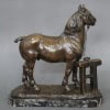 Sculpture - Cheval Percheron , René Maxime Choquet (1872-1958) - Bronze 