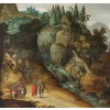 Paysage animé au bord d’une rivière - Atelier de Joos de Momper II (1564 – 1635) 