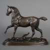 Sculpture - Le Cheval Libre , Paul - Édouard Delabrièrre (1829-1912) - Bronze 